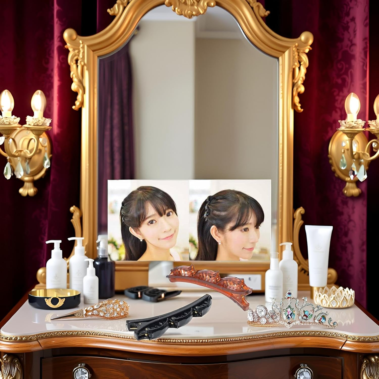 Pack of 2 Double Layers Twist Band French Braider Hair Tool Fashion Double Layer Band Twist Plait Clip Front Hair Clips Hairpin Headband Hair Accessories Beauty Tool