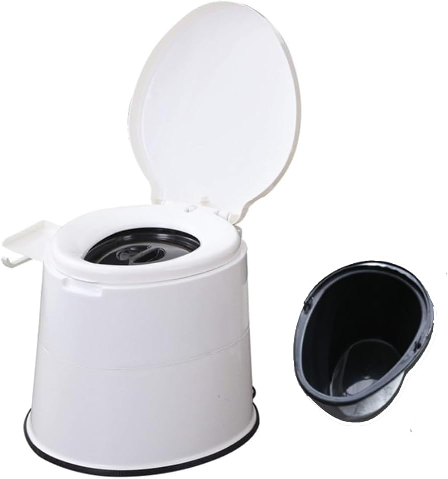 Portable Bucket Toilet,Elderly Commode,Potty with Paper Holder, Outdoor Emergency Toilet,For Camping,Long Trips,Elder,Camping,Travel,Hiking image number 5