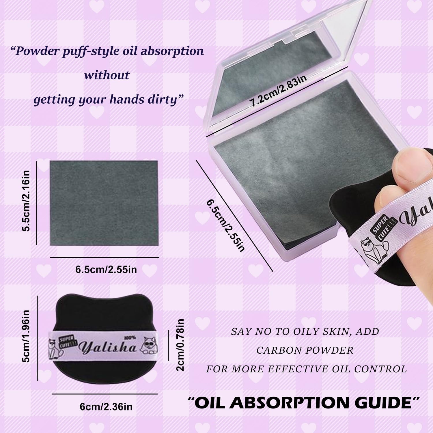 TORMEN Oil Blotting Sheets for Face 100 Pcs Absorbent Facial Paper for Matte Skin Makeup Friendly Portable Blotting Paper Pads image number 1