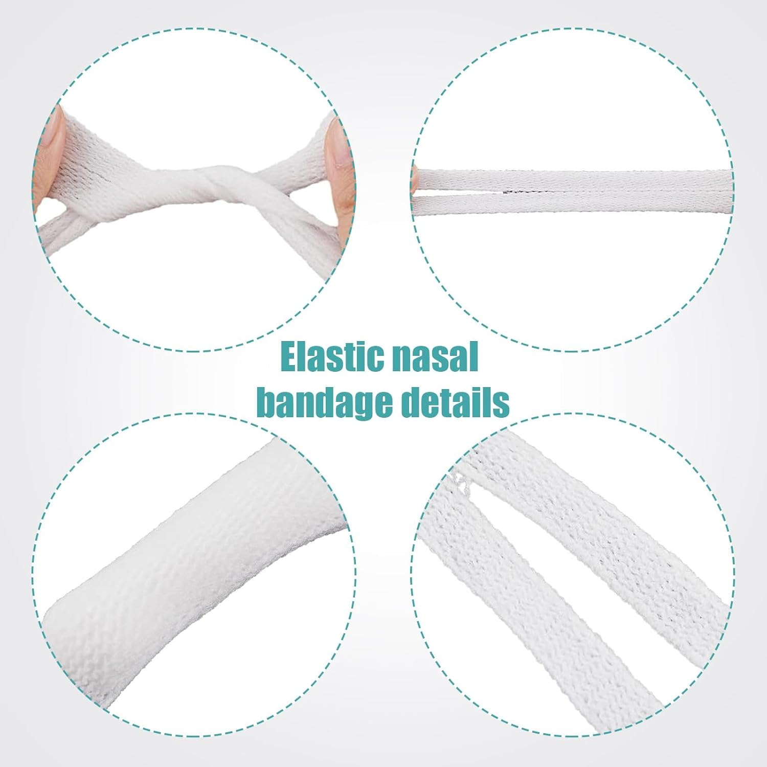 Nose Bandage,Nose Surgery Elastic Bandage Dressing Holder for Postoperation,External Nasal Bandage Dressing Holder with High Absorption Capacity for Nose,White (10) image number 4
