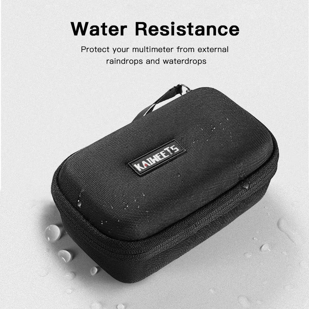 KAIWEETS HT118A Multimeter Case Hard Travel Case Replacement with Mesh Pocket for Digital Multimeter TRMS 6000 Counts Volt Meter Auto Ranging (Case Only, No Multimeter)