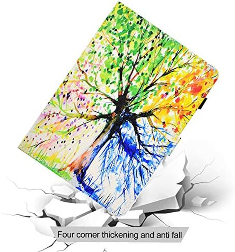 Jian Ying Case for Amazon Kindle Paperwhite 4 2018 (10Th Generation-2018) Protector Cover Colorful Tree image number 2