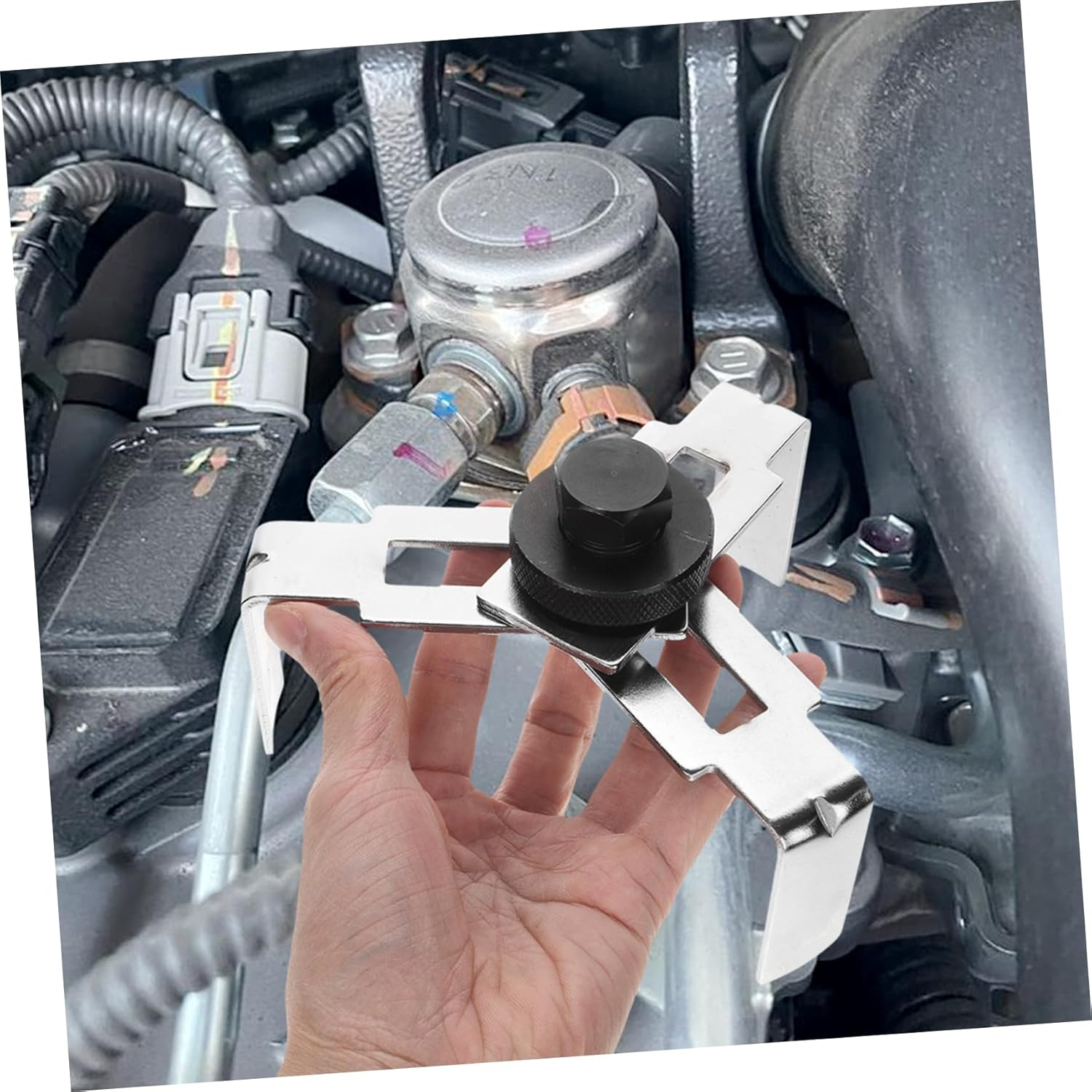 Beatifufu Heavy Duty Oil Filter Wrench for Automotive Fuel Tank Cap Spanner Oil Filter Removal Tool Wrench Compatible image number 4