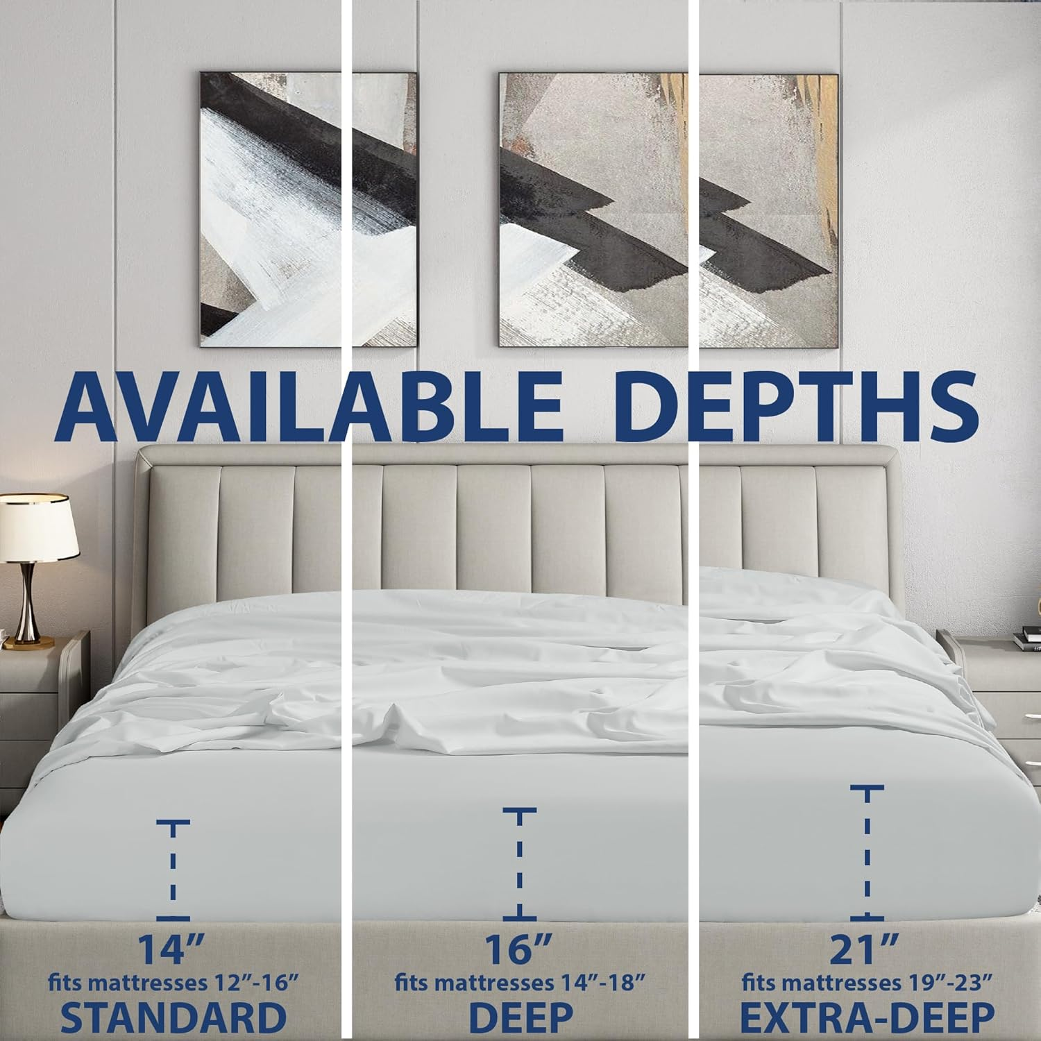 Cathay Home Luxury Wrinkle and Fade Resistant Double Brushed Ultra Soft Microfiber 14-Inch Standard Pocket Single Fitted Sheet, Blush, Twin image number 5