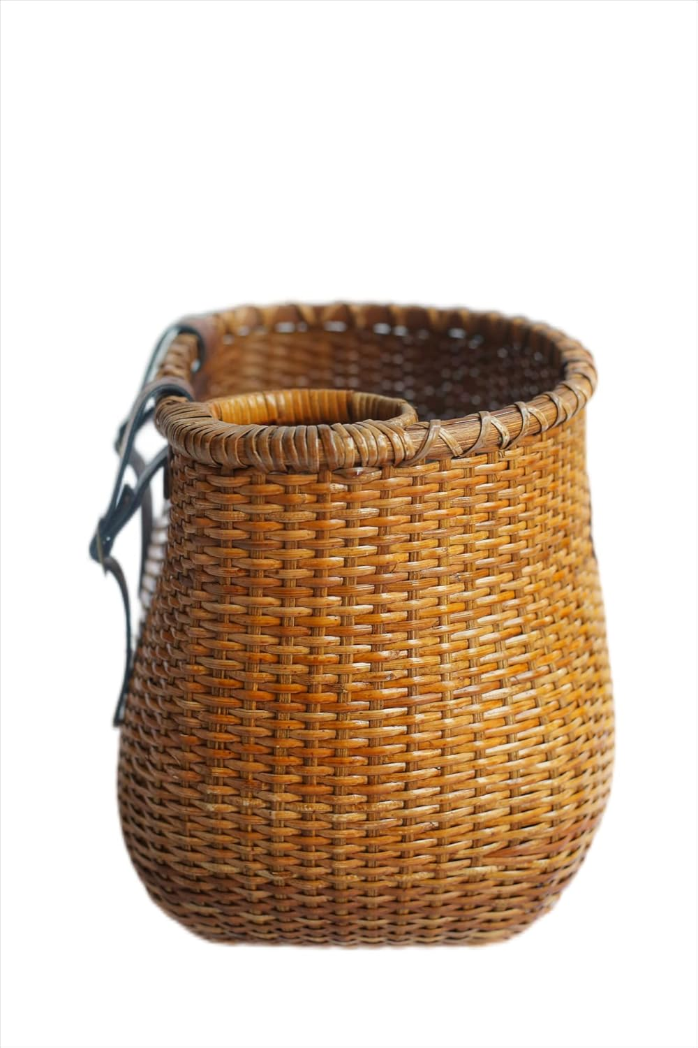 Bike Basket for Women'S Beach Cruiser or Scooter the Original Wicker Bicycle Baskets with Built in Cup Holder for Front Handlebar-Classic Vintage Style Handmade Natural Rattan Wicker image number 3