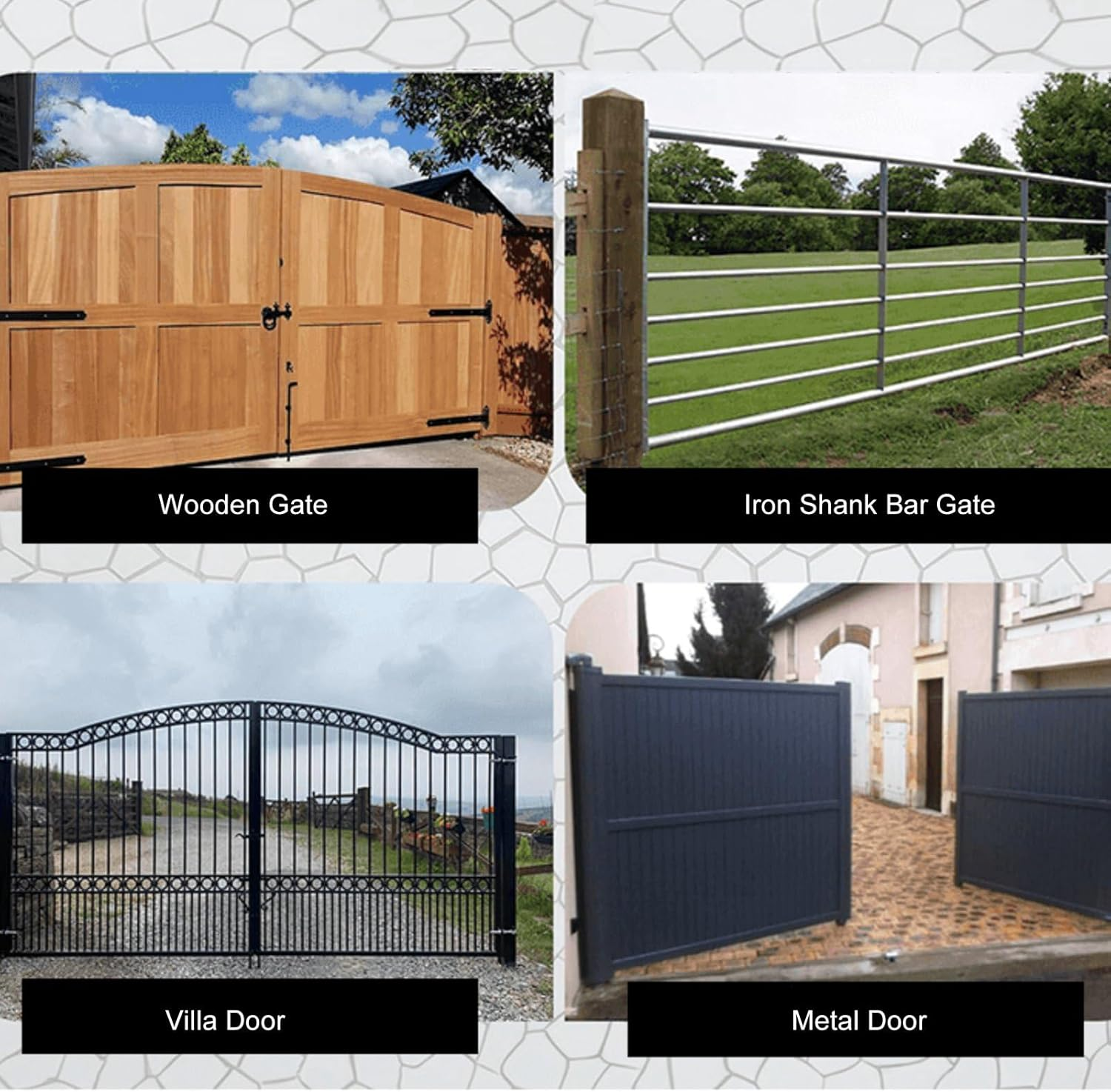 Gate Wheel, 8 Inch Heavy Duty Gate Caster Wheels with Hardware, Gate Support Wheel for Tube Gates, Metal Gates, Wooden Gates, Fence Gates, Swing Gates, 600Lbs Load Capacity (Grey) image number 4