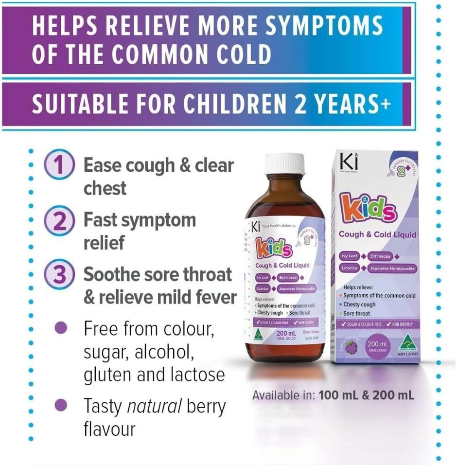 Ki Kids Cough & Cold Liquid 100 Ml image number 1