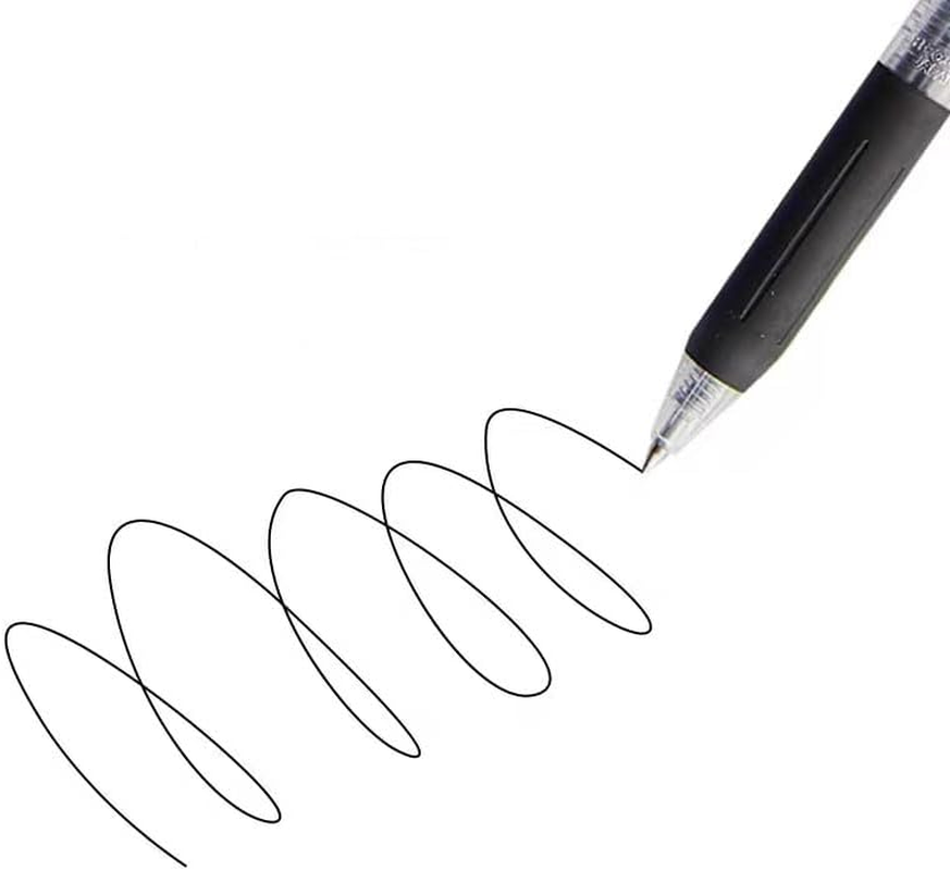 10 Pcs Retractable Black Gel Writing Rollerball Pens 0.5Mm Ballpoint Back to School Office Student Art Drawing Sketching Pens