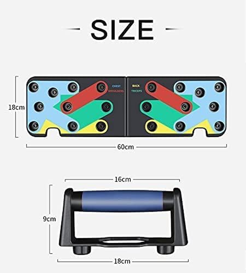 WOYAODONG Push up Board Fitness Equipment，Push up Bar Core Muscle Trainer，Portable Adjustable Pushup Board for Muscle Training for Home Office Workout image number 5