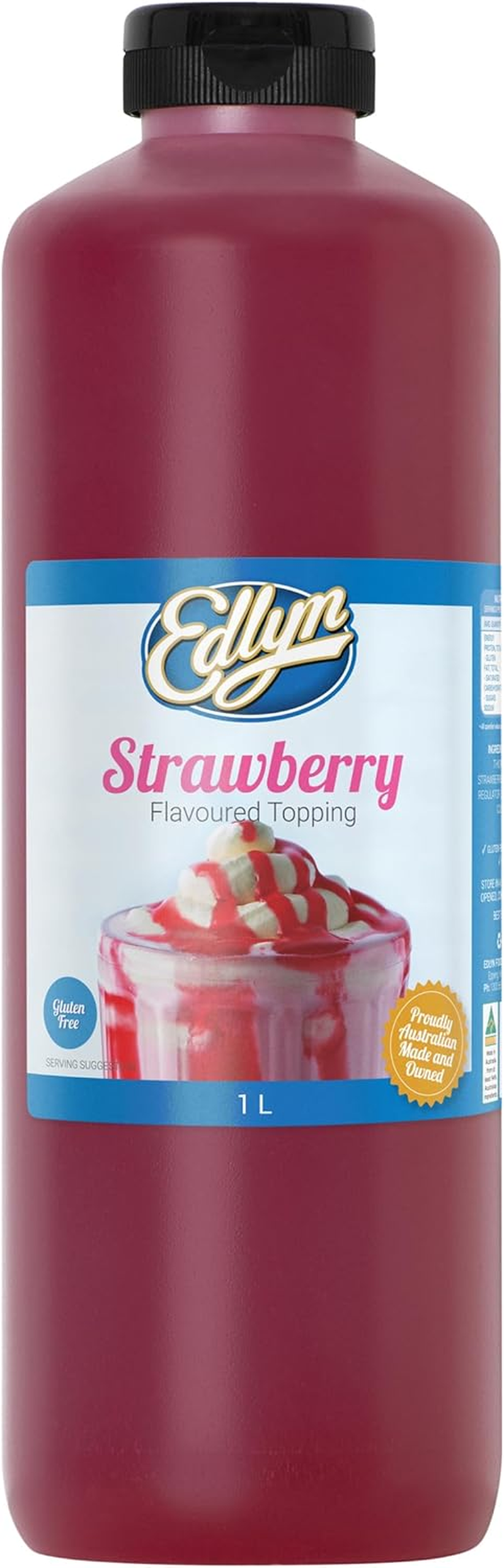 Edlyn Strawberry Flavoured Topping 1 Litre