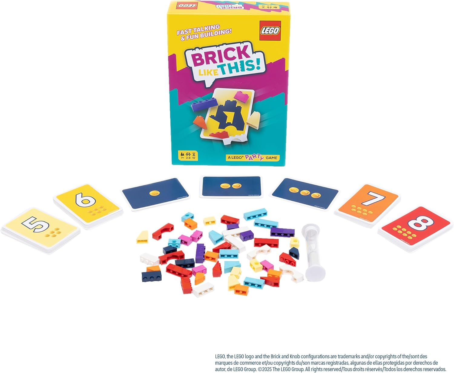 Bezzerwizzer | Brick like This! the Official  Party Game - a Fast, Fun Building Game for Families, Kids, Teens & Adults, Ages 7+, 2-8 Players, 15 Minute Playtime image number 3