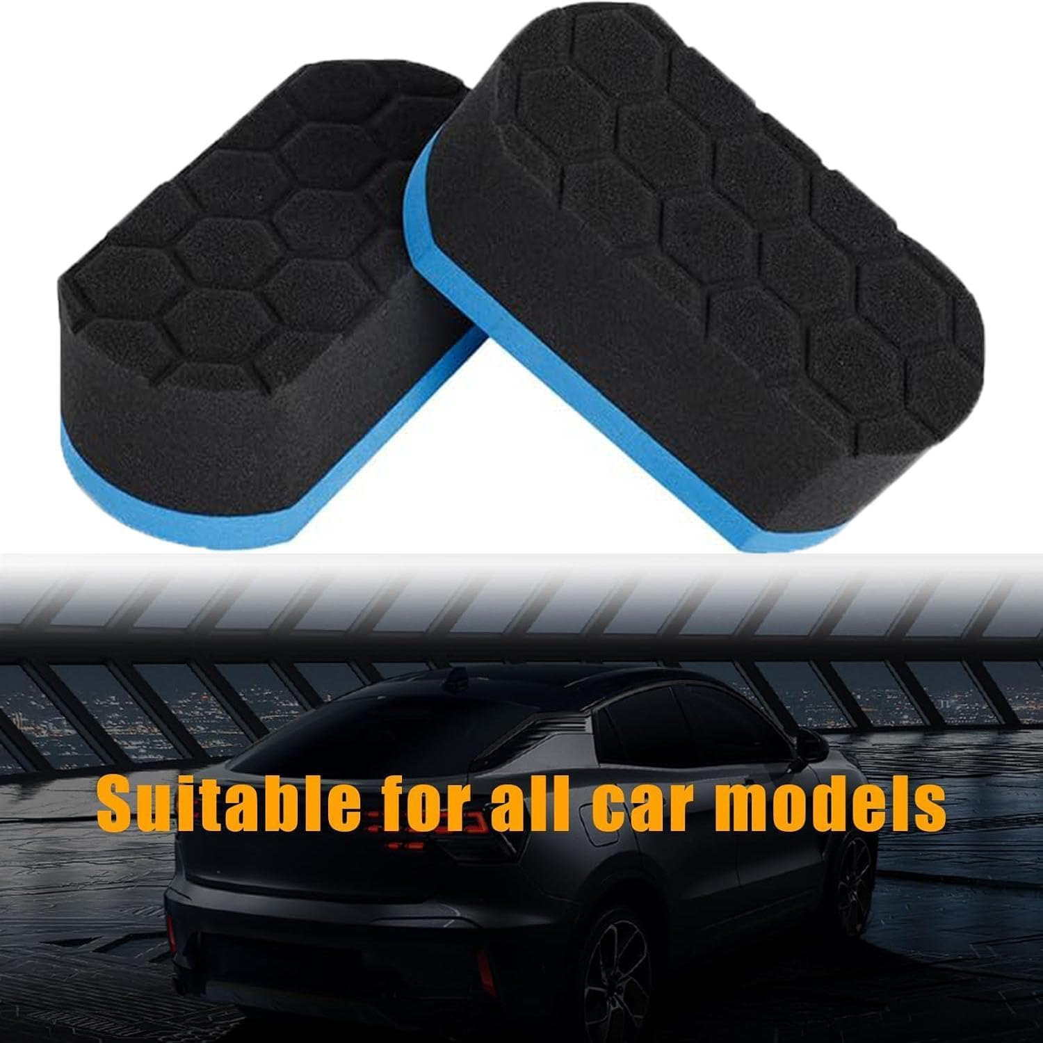 Tire Shine Applicator Pads, 4Pcs Car Detailing Foam Sponge Pads Set,Tire Shine Applicator Pads Perfect for Tire Polish Applicator image number 3