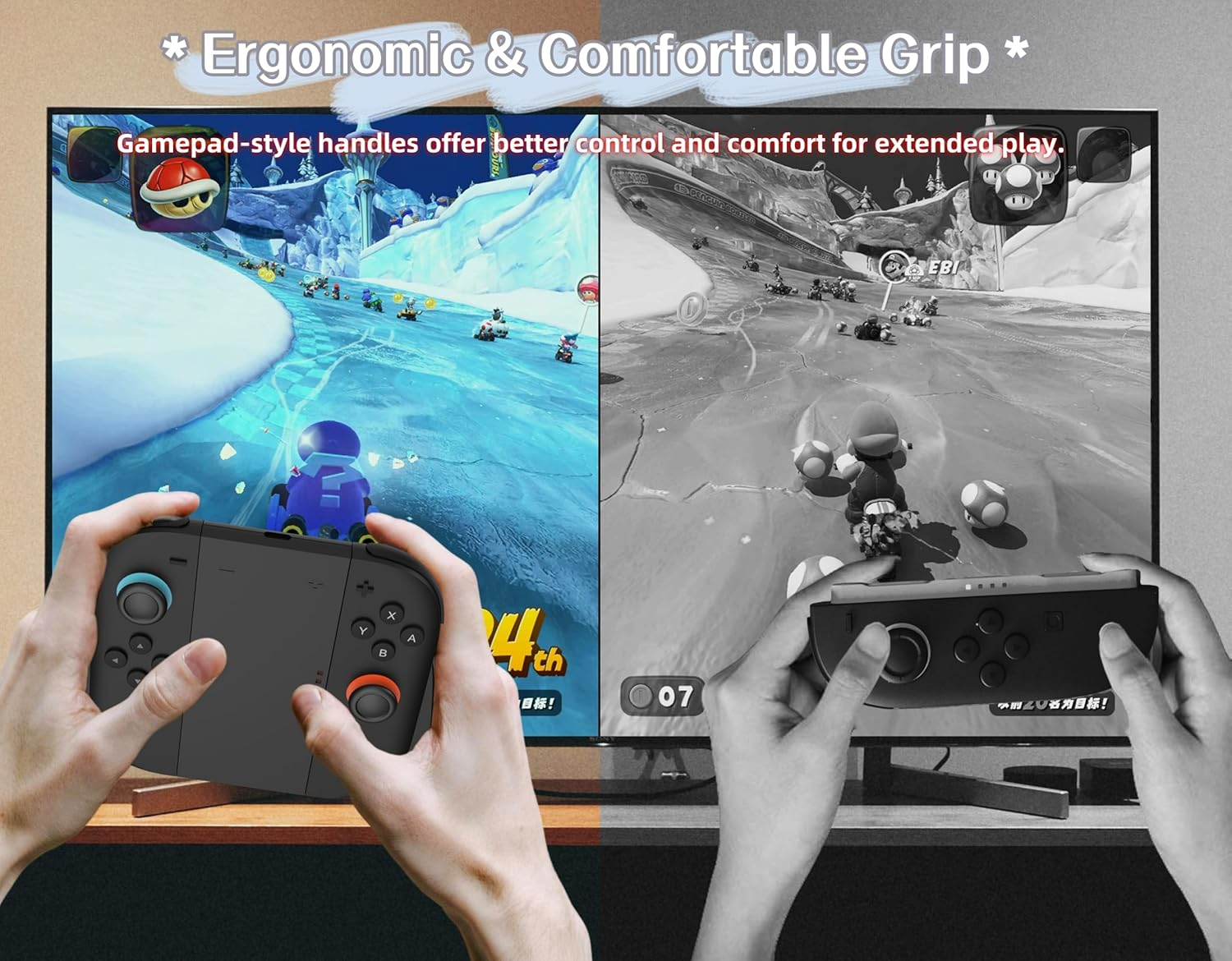 Wigmoa UN-2 Charging Grip for Switch 2 Joy-Con Play and Charge Controller Holder Compatible with Switch 2 Console, Ergonomic Gamepad Accessory. image number 5