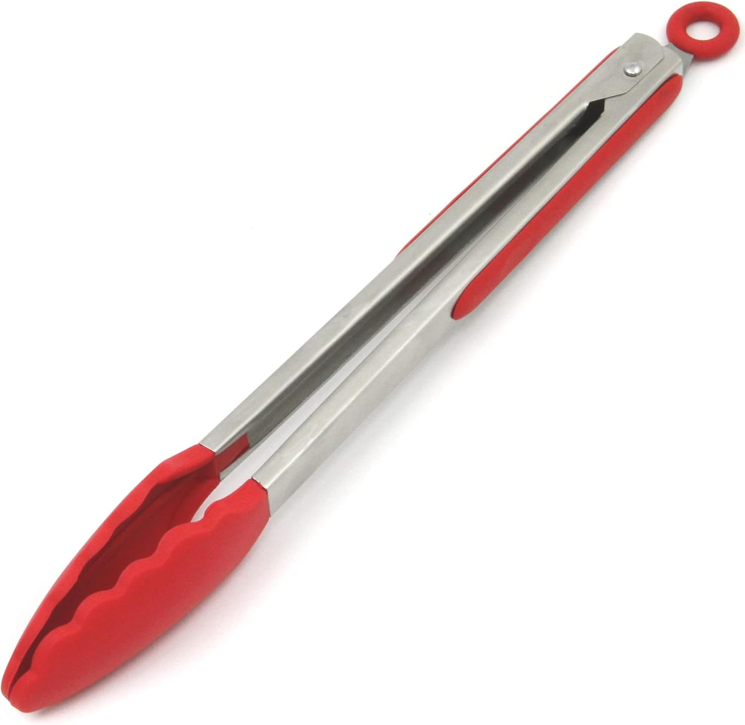 Chef Craft Premium Silicone Cooking Tongs, 12 Inch, Green