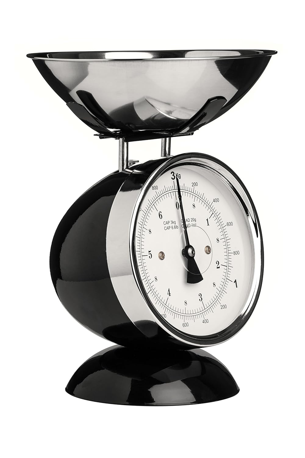 Premier Housewares Kitchen Scales 3 Kg, Stainless Steel, Black, 16 X 17 X 29 image number 1