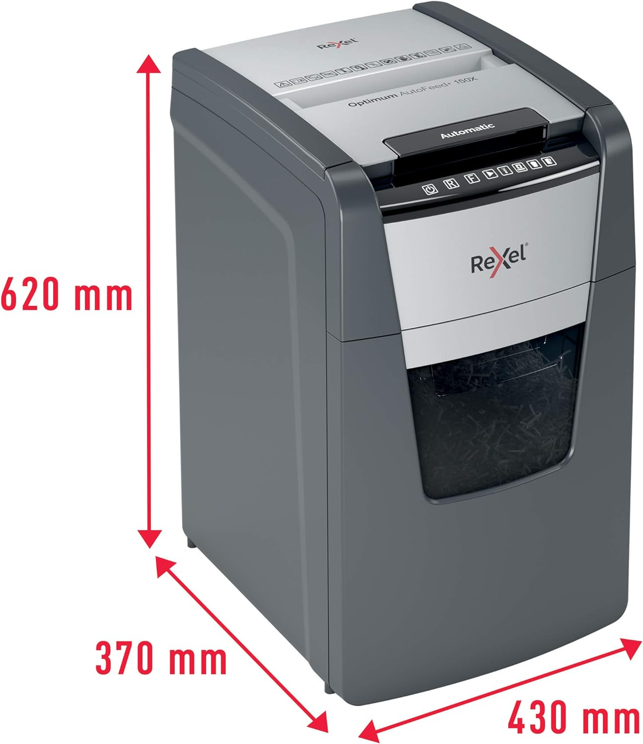 Rexel Optimum Autofeed Shredder 150X Cross Cut
