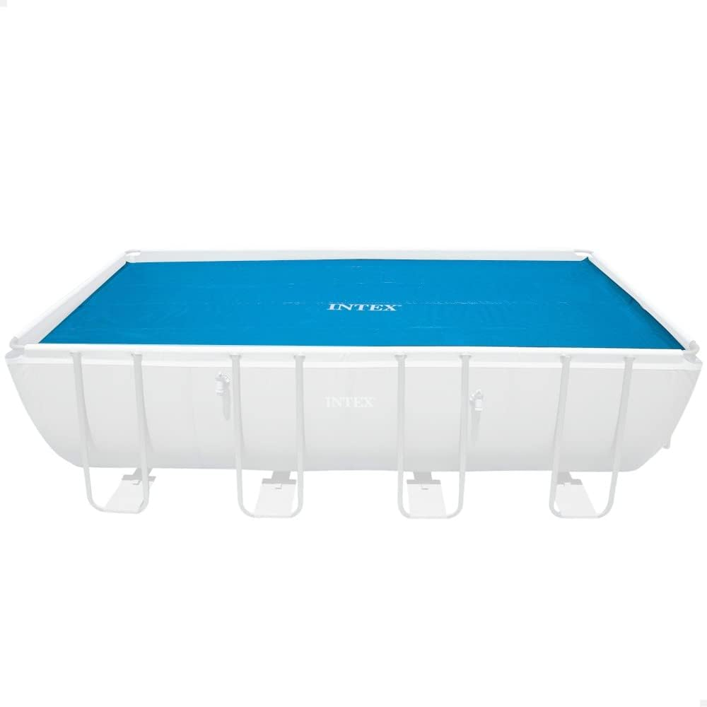 Intex 5.49M X 2.74M above Ground Square Solar Outdoor Pool Protective Cover Set image number 4
