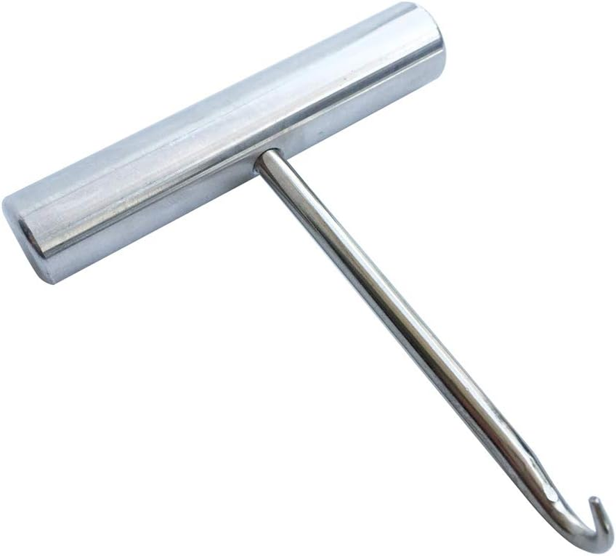 Mike Racquet String Pull Hook for Tennis Badminton String, Silver Colour