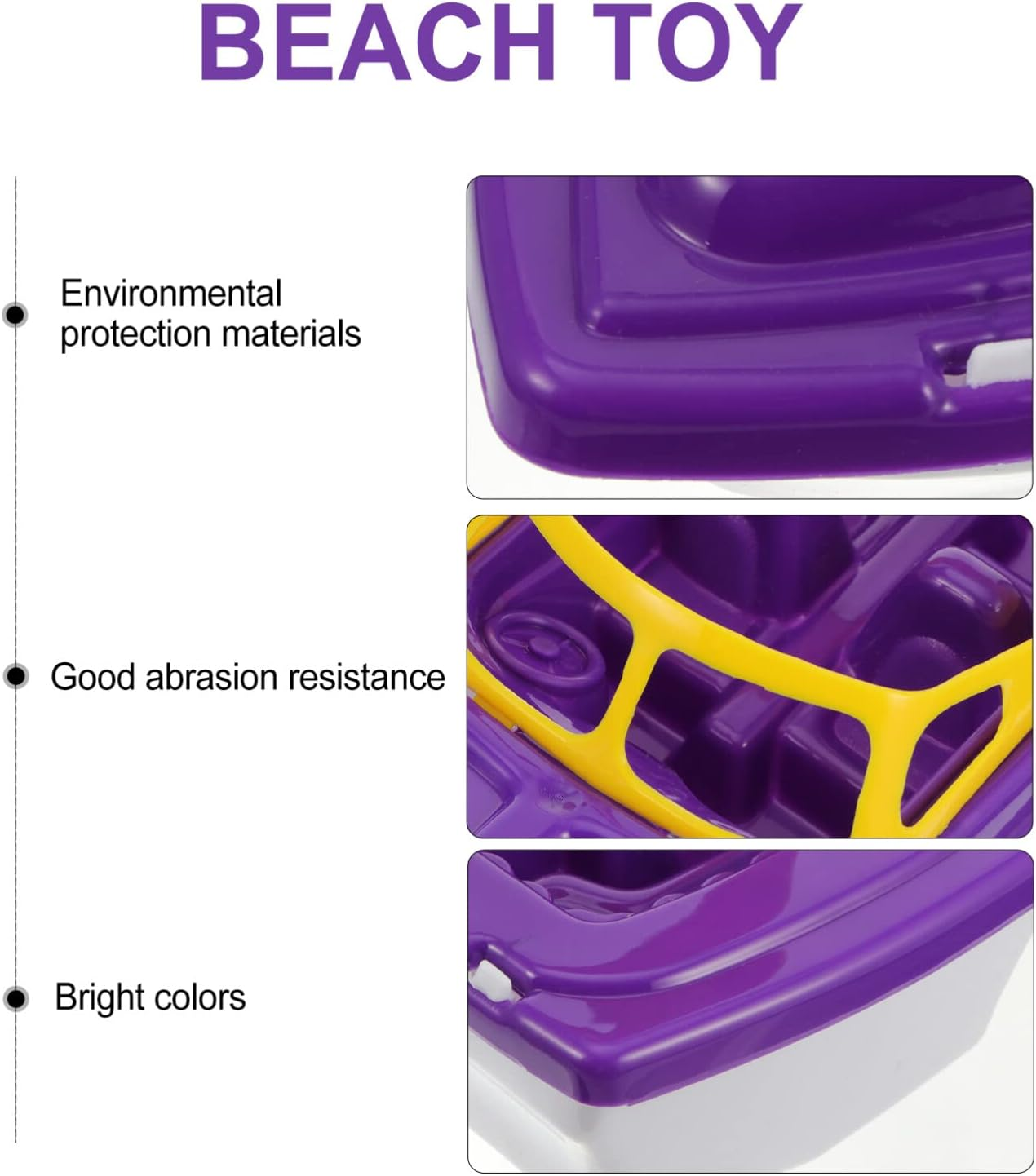 Alipis 1Pc Purple Plastic Speedboat Bath Toy for Toddlers, Floating Boat with Remote Control, Boat Toys for Kids, Bath Toys for Bathtub, Pool, Beach