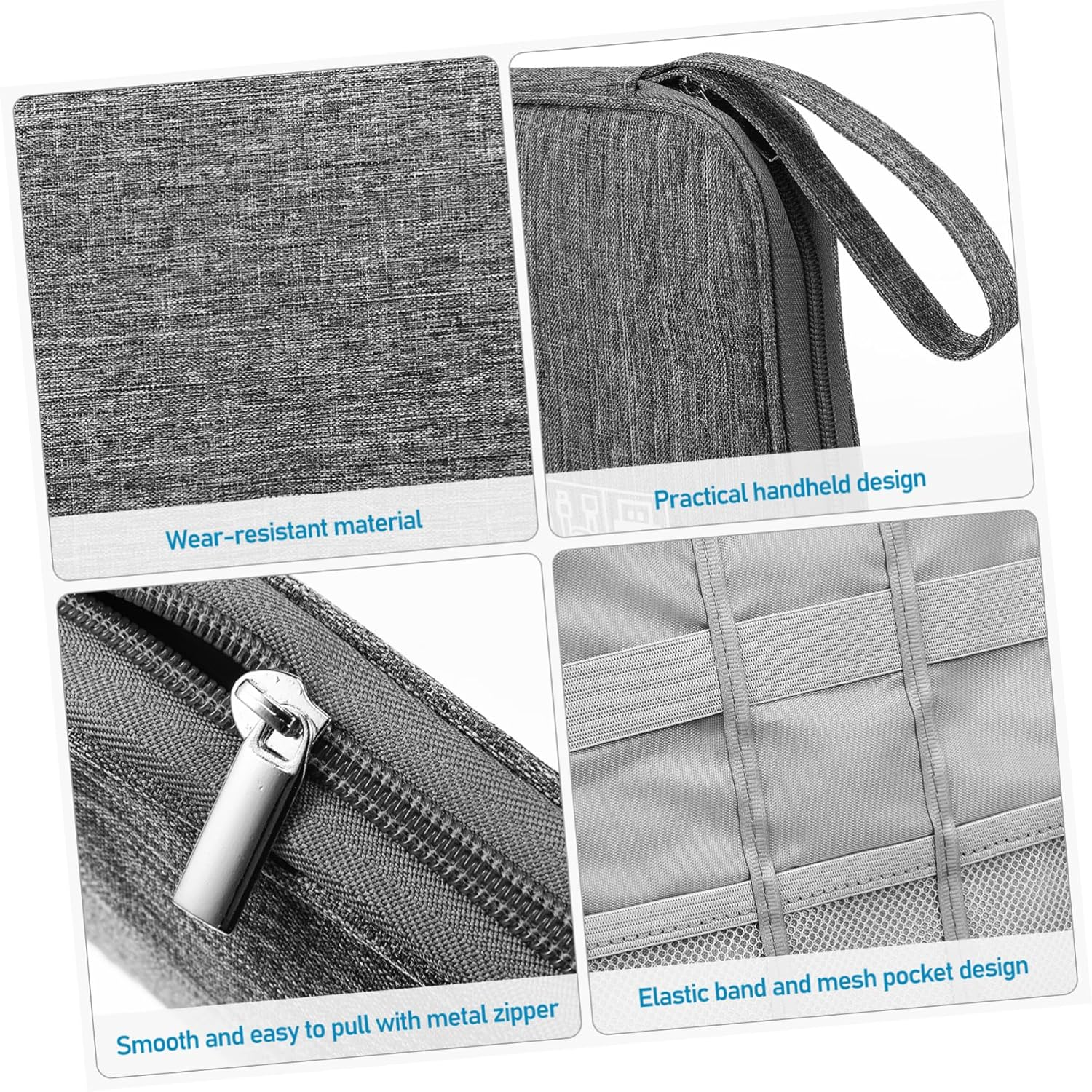 PHENOFICE 2Pcs Ultralight Cable Bag Pouch Travel Pouch Bag for Earphone Organizer Data Line Storage Digital Accessories Organizer