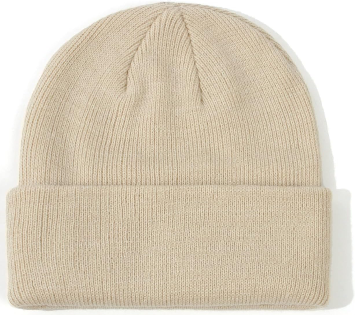 Malaxlx Baby Beanie Hat Winter Toddler Kids Knit Hat Warm Double Layer Soft Cuff Beanie Ski Skull Cap for 0-6 Years Girls Boys image number 2