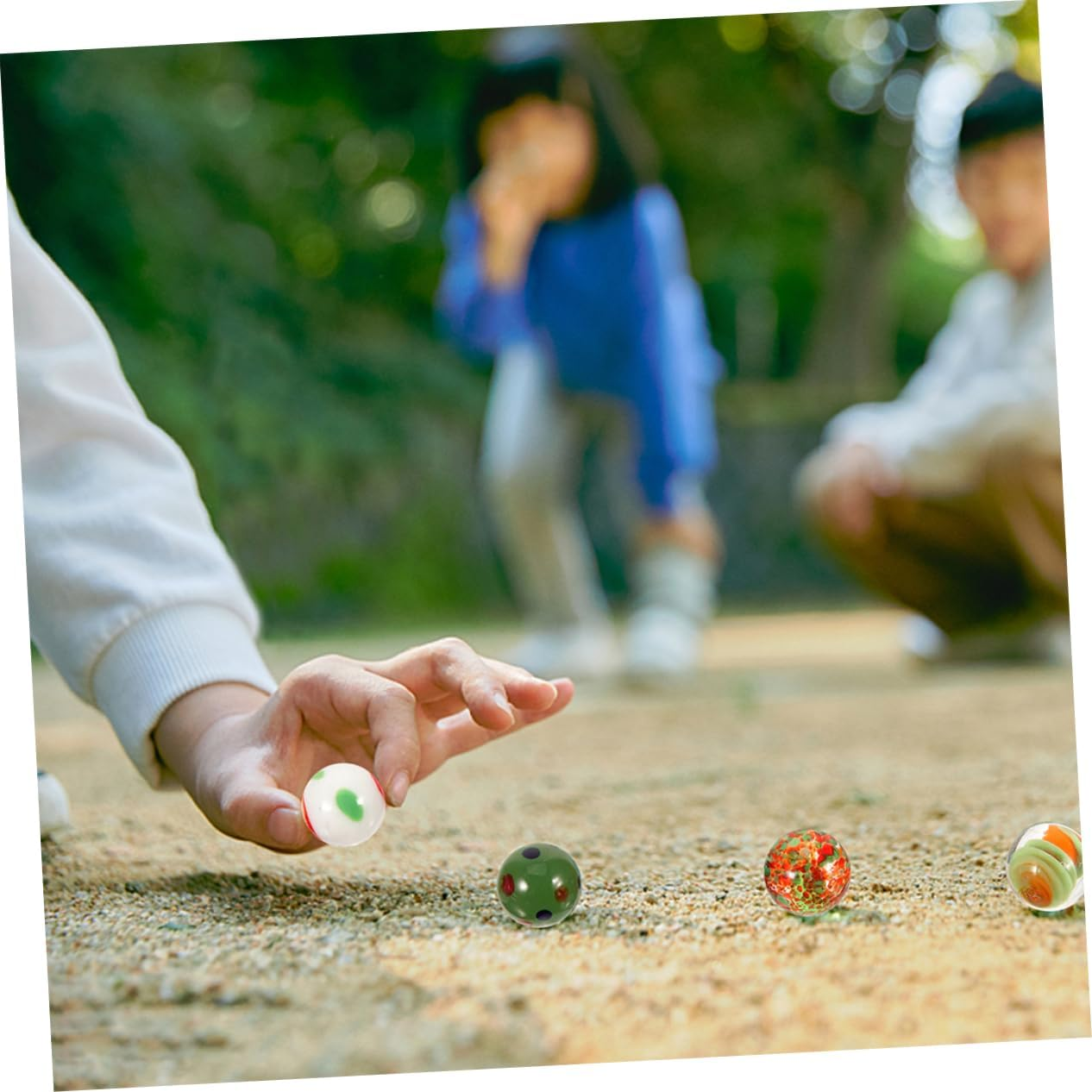 Generic 20Pcs Decorative Glass Marbles round Glass Beads for Fish Tank Kids Play Vase Fillers Assorted Colors for Crafts Floral Arrangements Table Scatters Assorted Colored