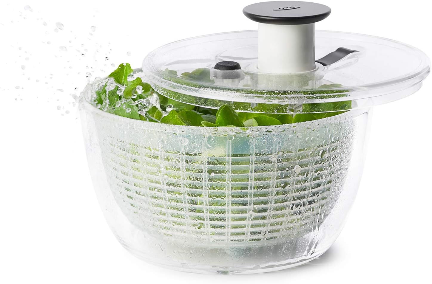 OXO Good Grips Salad and Herb Little Spinner, Clear (11230500) image number 4
