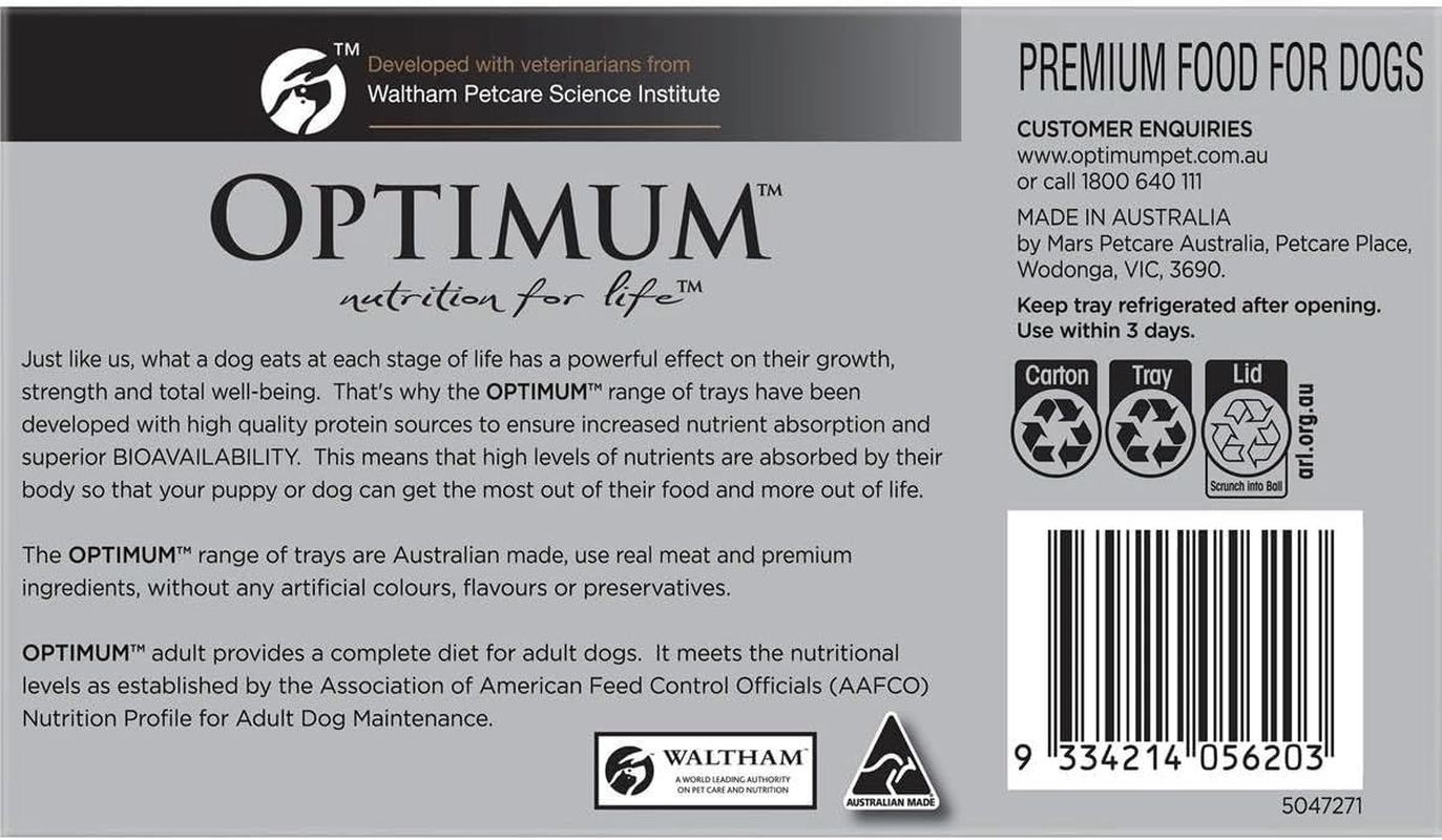 Optimum Adult Wet Dog Food with Chicken and Rice Trays 100 G (Pack of 6) image number 2