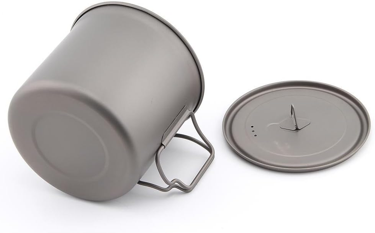 TOAKS Pure Titanium Tableware Ultralight Outdoor Mug Camping Cup, Large Size Can Be Used as a Pot(375Ml,450Ml,550Ml,650Ml,750Ml,1100Ml) (1100Ml) image number 3