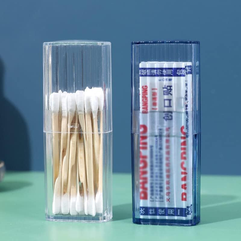 IKAAR Pack of 2 Storage Boxes Small Container Box Plastic Box with Hinged Lid for Collecting Small Items, Pills, Beads, Cotton Buds image number 6