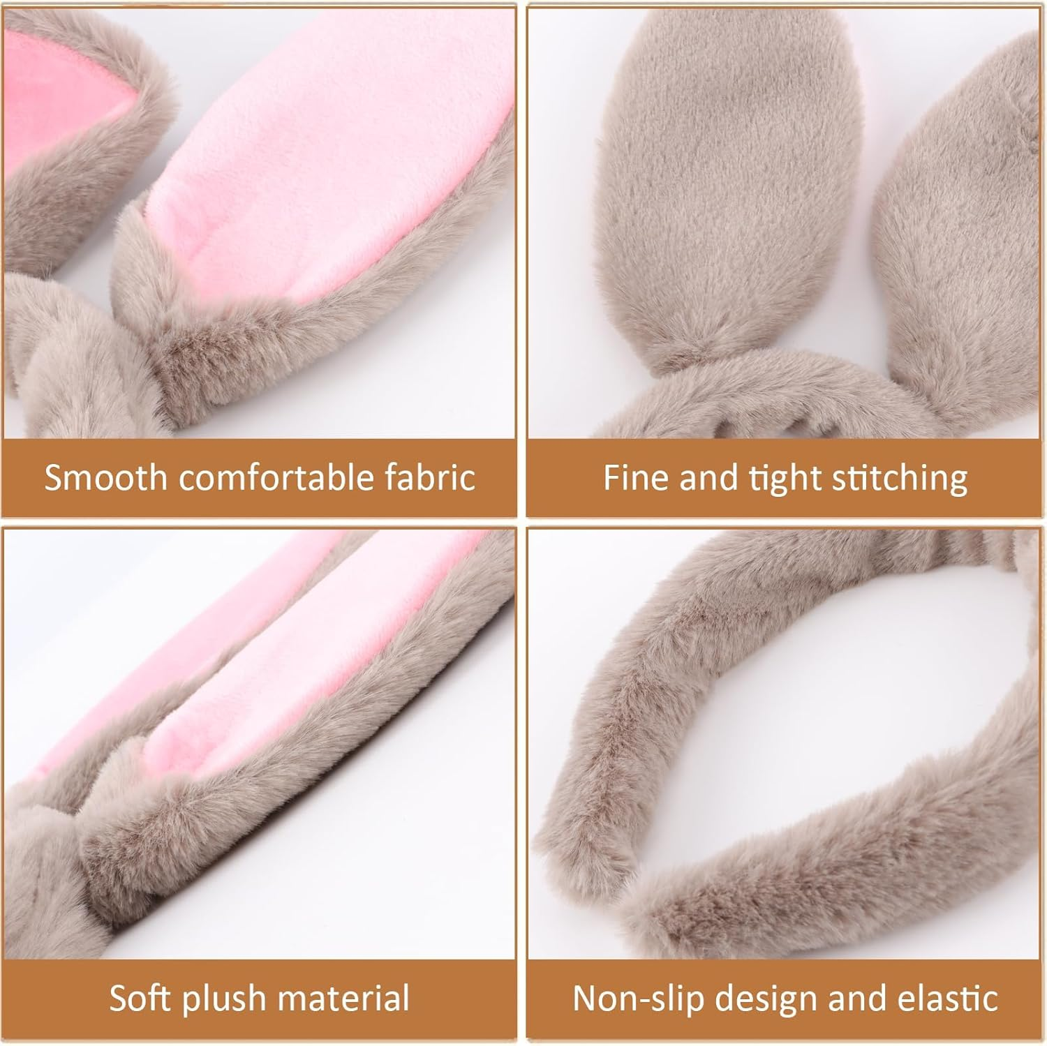 Easter Bunny Ears Headband Rabbit Ears Headband Bunny Costume Accessories Halloween Cosplay Hairbands