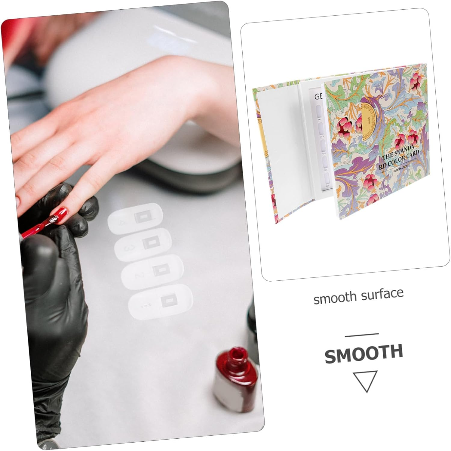 FRCOLOR 100 Pcs Transparent Nail Polish Display Tips Flexible Practice Nail Sticks for Manicure Training Smooth Surface for Extended Use image number 1