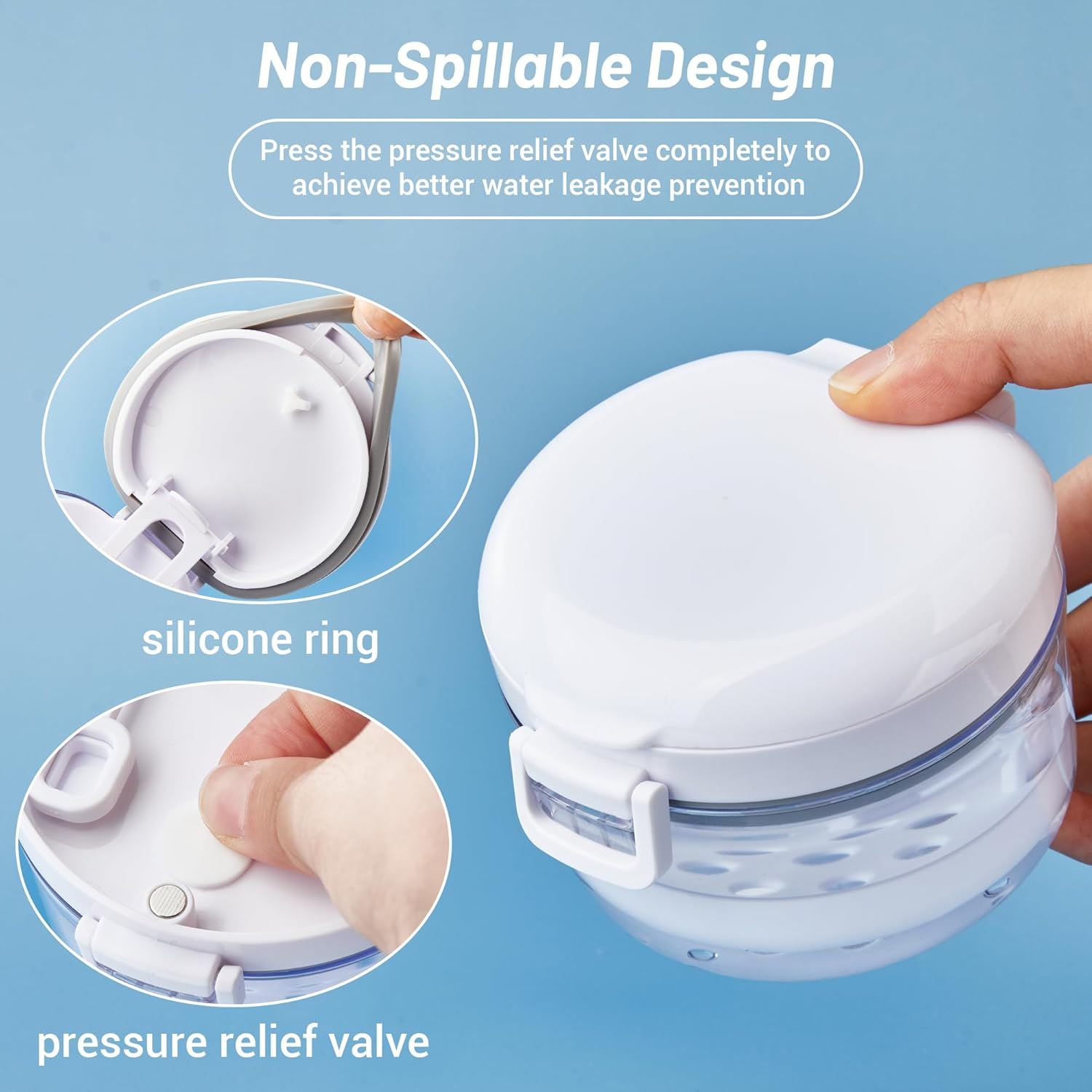 1 Pcs Automatic Rising Denture Bath Box Cup Complete Clean Care for Dentures Braces Cleaner Cup image number 4