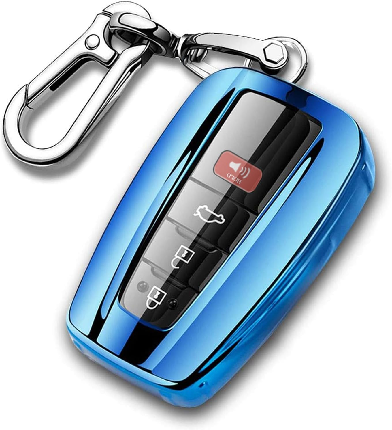 QBUC for Toyota Quicksand TPU Car Key Cover, Quicksand Full Coverage Protection Quicksand Keychain Cover