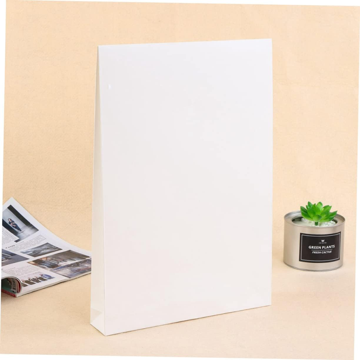 SEWACC 6Pcs White File Bag Paper Organizer Document Carrier Bag for Office Stationery Clothes Packing File Holder - Brown image number 3