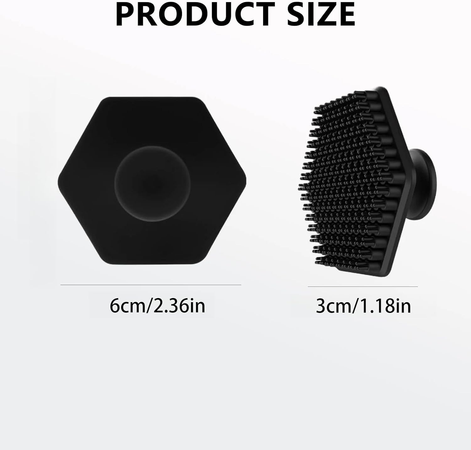 Silicone Face and Body Scrubber for Gentle Cleansing and Exfoliation, Manual Facial Cleansing Brush with Soft Bristles for Sensitive Skin - Fengea image number 3