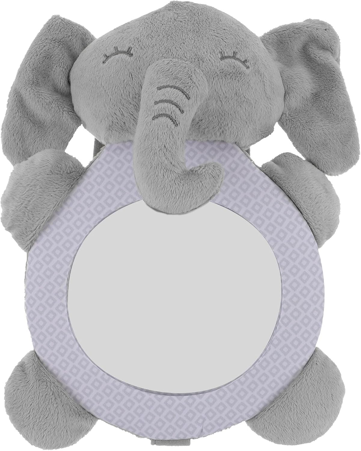 Car Seat Mirror for Rear Facing Safety with Wide View Angle Easy Installation Strap Cute Animal Design Calms Boy Girl during Travel Shatterproof Backseat Observation Accessory image number 2