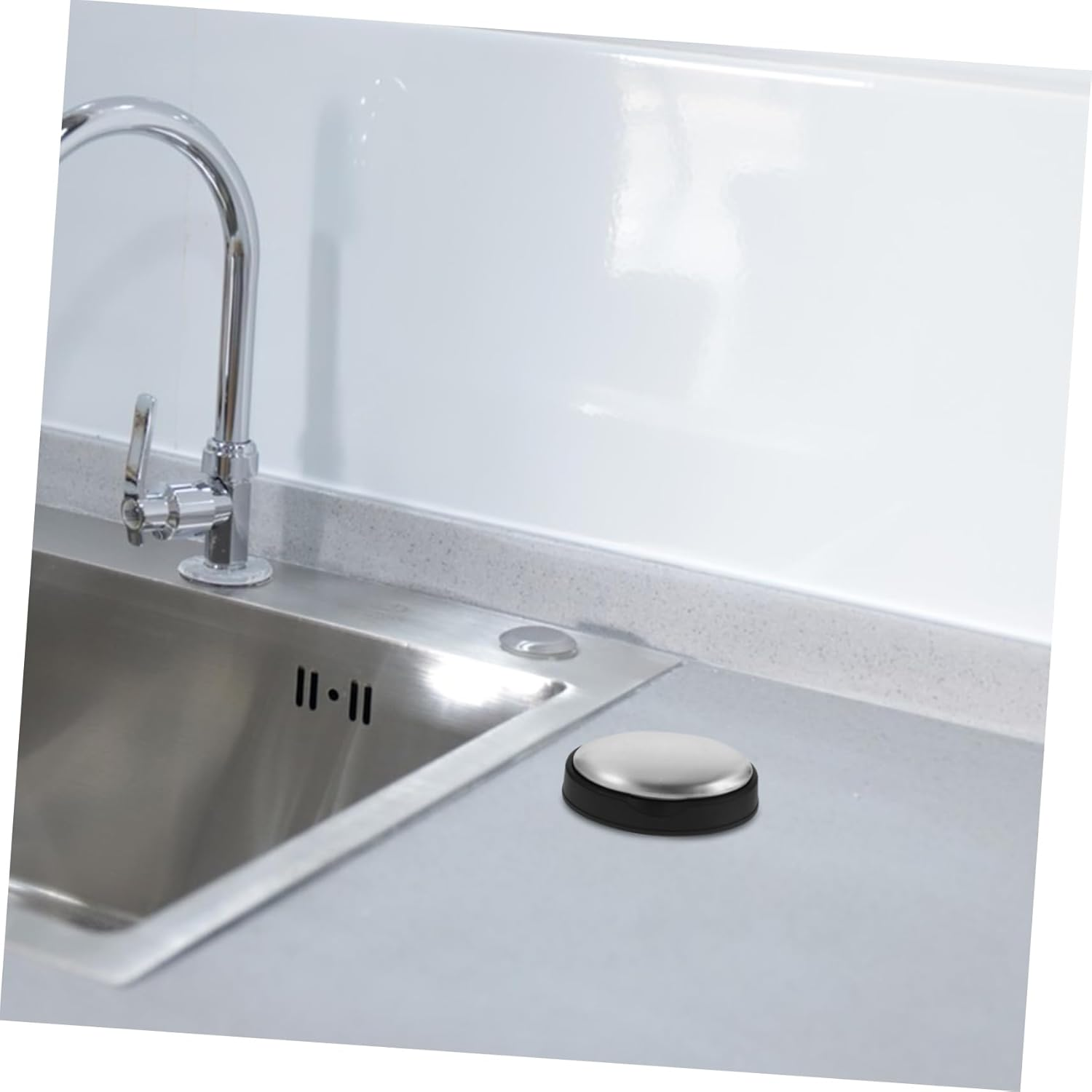 Zerodeko Stainless Steel Odor Eliminating Soap Bar Stain Removing Shaped Soap for Kitchen Portable Metal for Home image number 3
