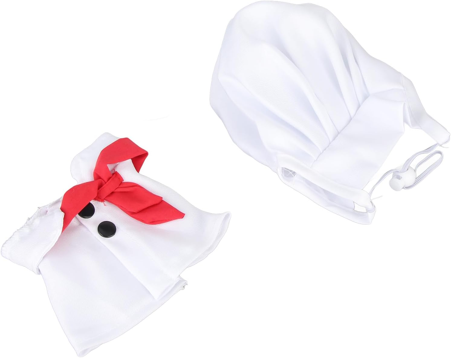 Cute Pet Chef Costume, Size Adjustable Washable Pet Clothing for Cat Dog Hat and Cape, Dog Chef Hat, Baker Outfit for Cats (L)