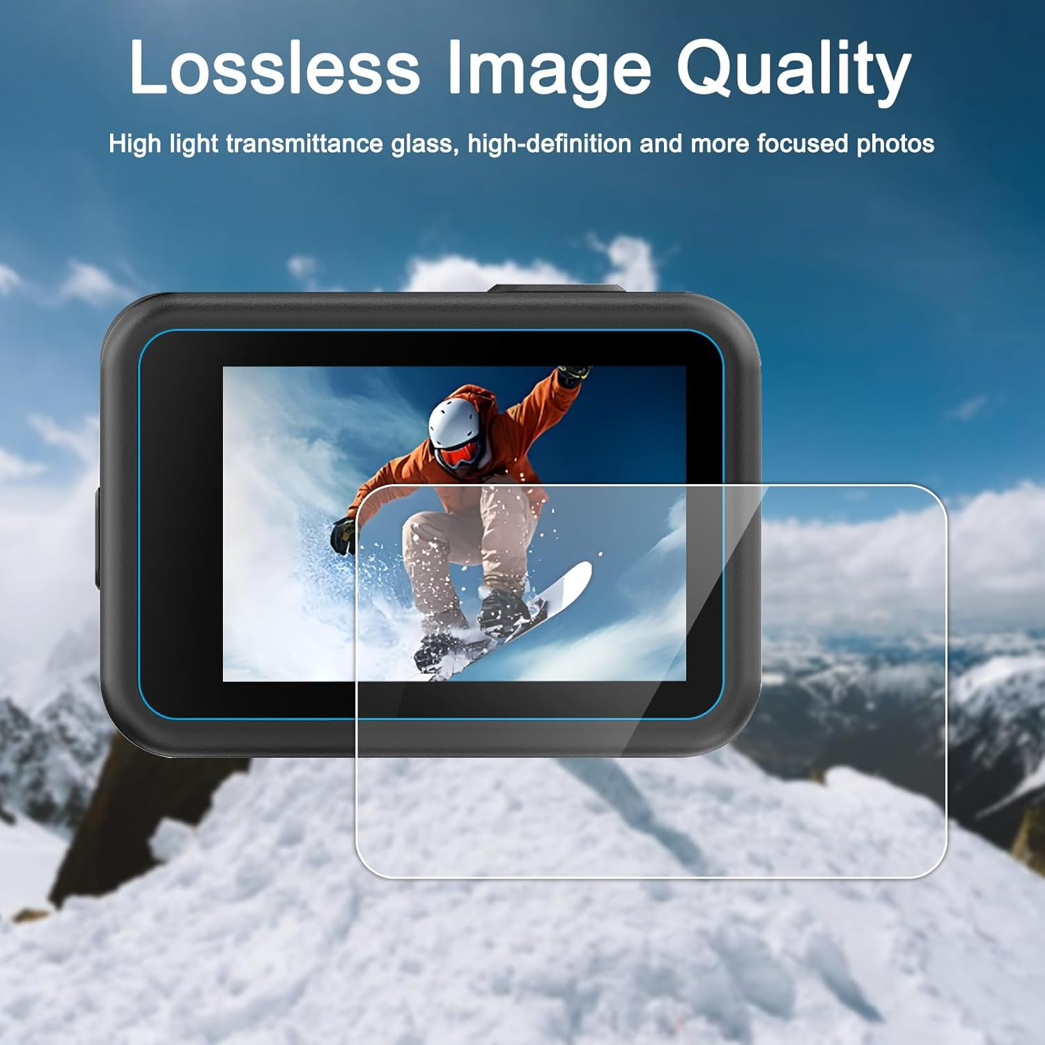 Fitstill [10Pcs] LCD Screen Protector Appliable for Go Pro Hero 13 Black,Tempered Glass Screen Cover Only for Hero 13 Black Action Camera Accessories,Ultra HD 9H Hardness,Scratch Resistant