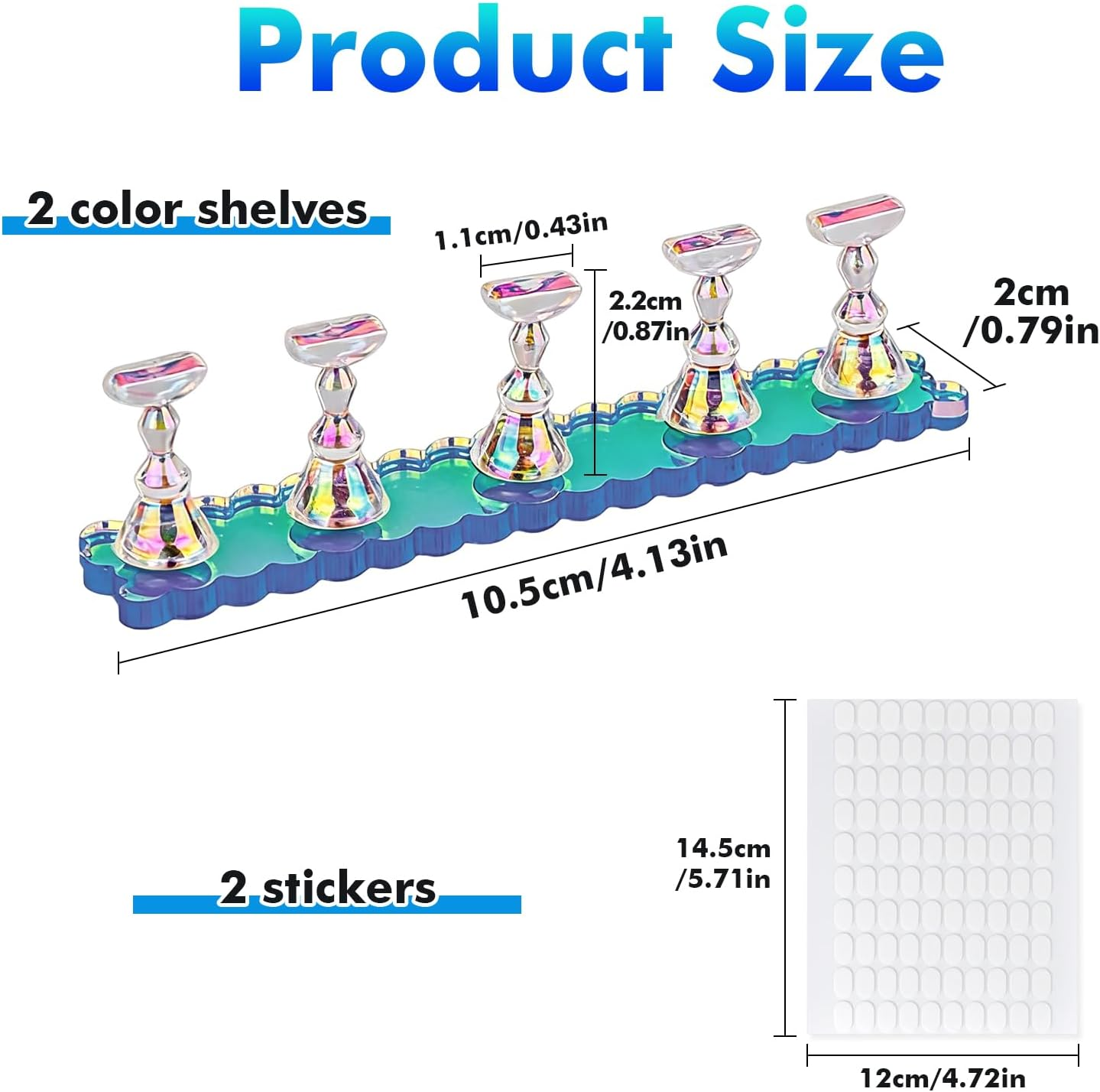 Magnetic Nail Tips Holder Nail, Acrylic Nail Sticks, Nail Practice Stands, Imprint Nail Sticks, Nail Tip, Fingernail DIY Nail Art Stand for Manicure Tool Salon (Colour) - Pink image number 7