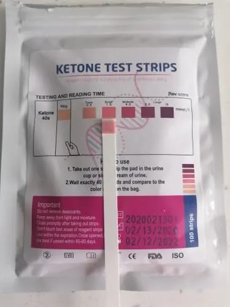 Ketone Test Strips, 100 Urine Test Strips for Testing Ketones on Low Carb Ketogenic Diet, Monitor Ketosis, Keto Diet Tracker, Keto Strips, Ketone Urinalysis Test Strips, Ketones Test Kit image number 5
