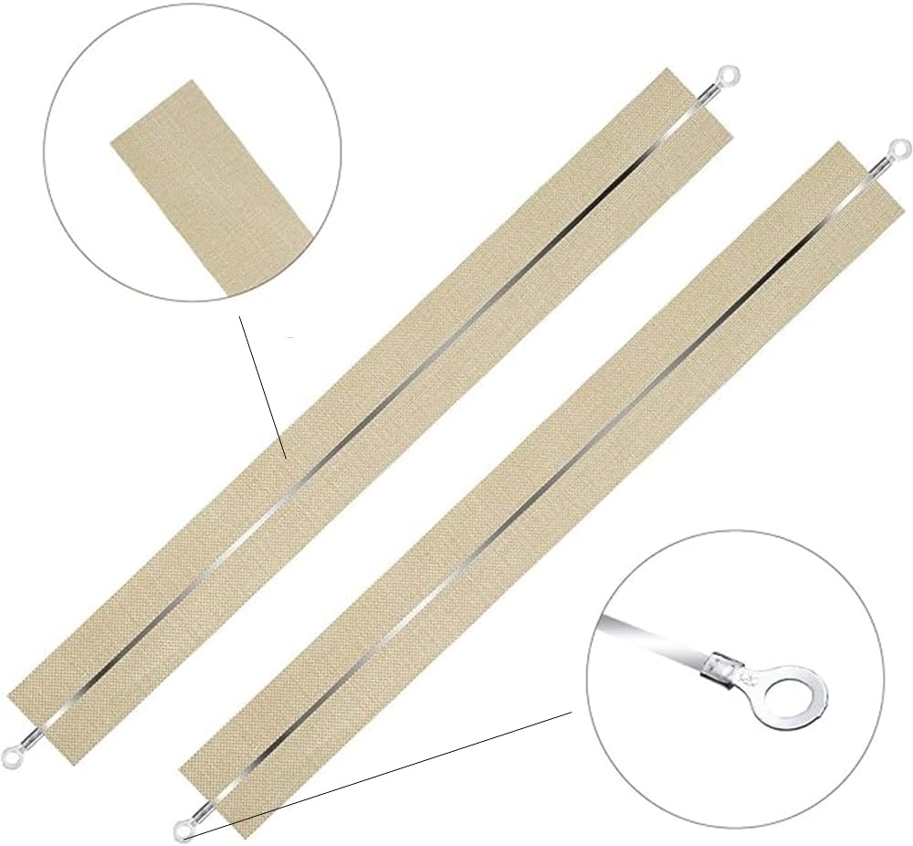 10 PCS Sealer Replacement Element Grip and Teflon Cloth Heat Seal Strips, Square Element Grip,Impulse Sealer Repair Kit,For Most Hand Sealers image number 2
