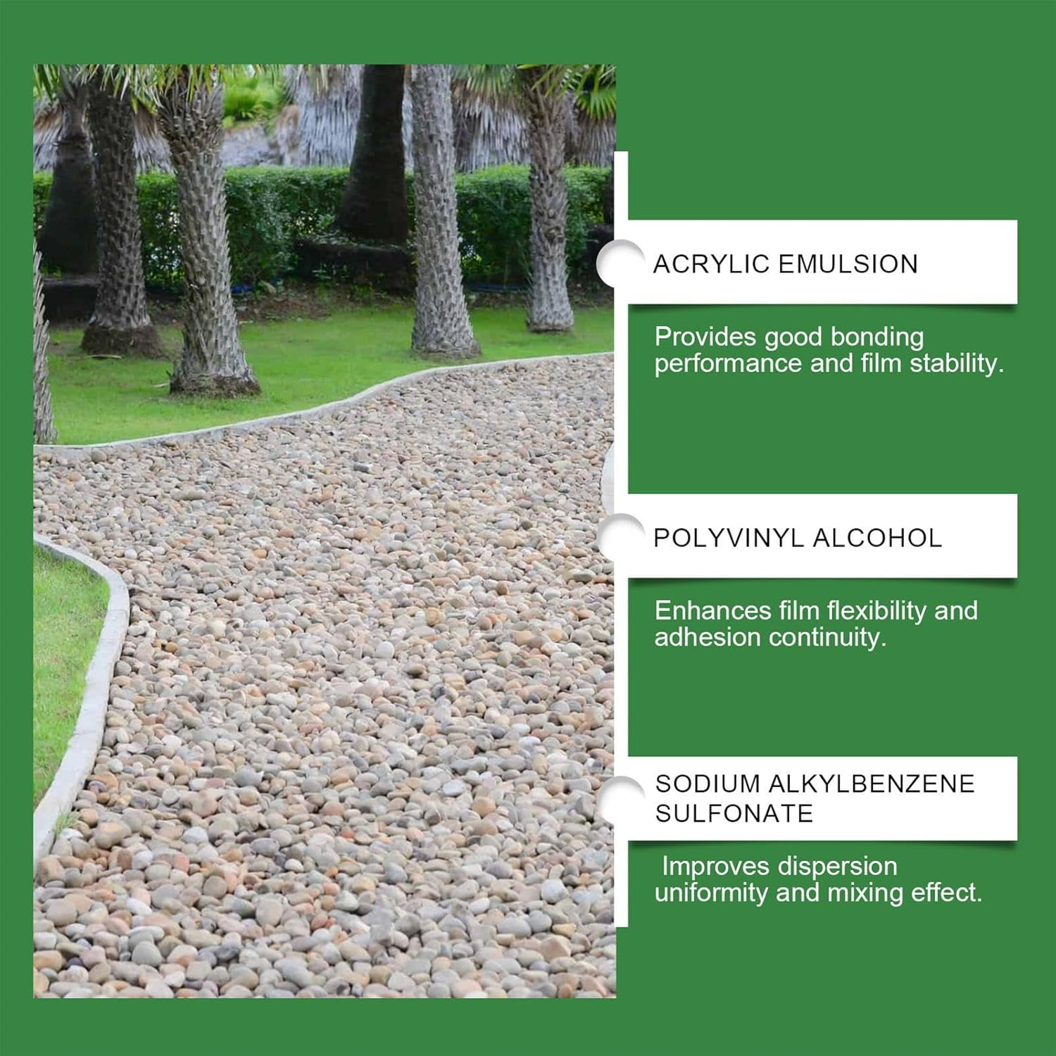 Landscape Rock Glue, Mulch Glue 120Ml, Stone Binder Weather-Resistant Adhesive Spray for Pond Driveway Gardens Paths Outdoor Playground Sculptures