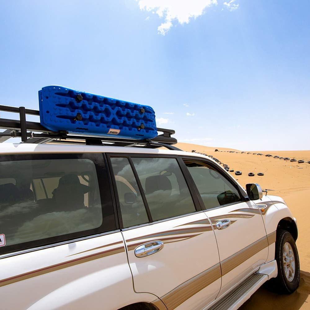 X-Bull Recovery Tracks with Bag and Mounting Pin Set 4X4 Recovery Boards Offroad 4Wd Tracks 22046LBS/10000KG Stand for Automotive Accessories Tires and Wheels in the Sand Mud Snow(Gen 3.0 Blue) image number 5