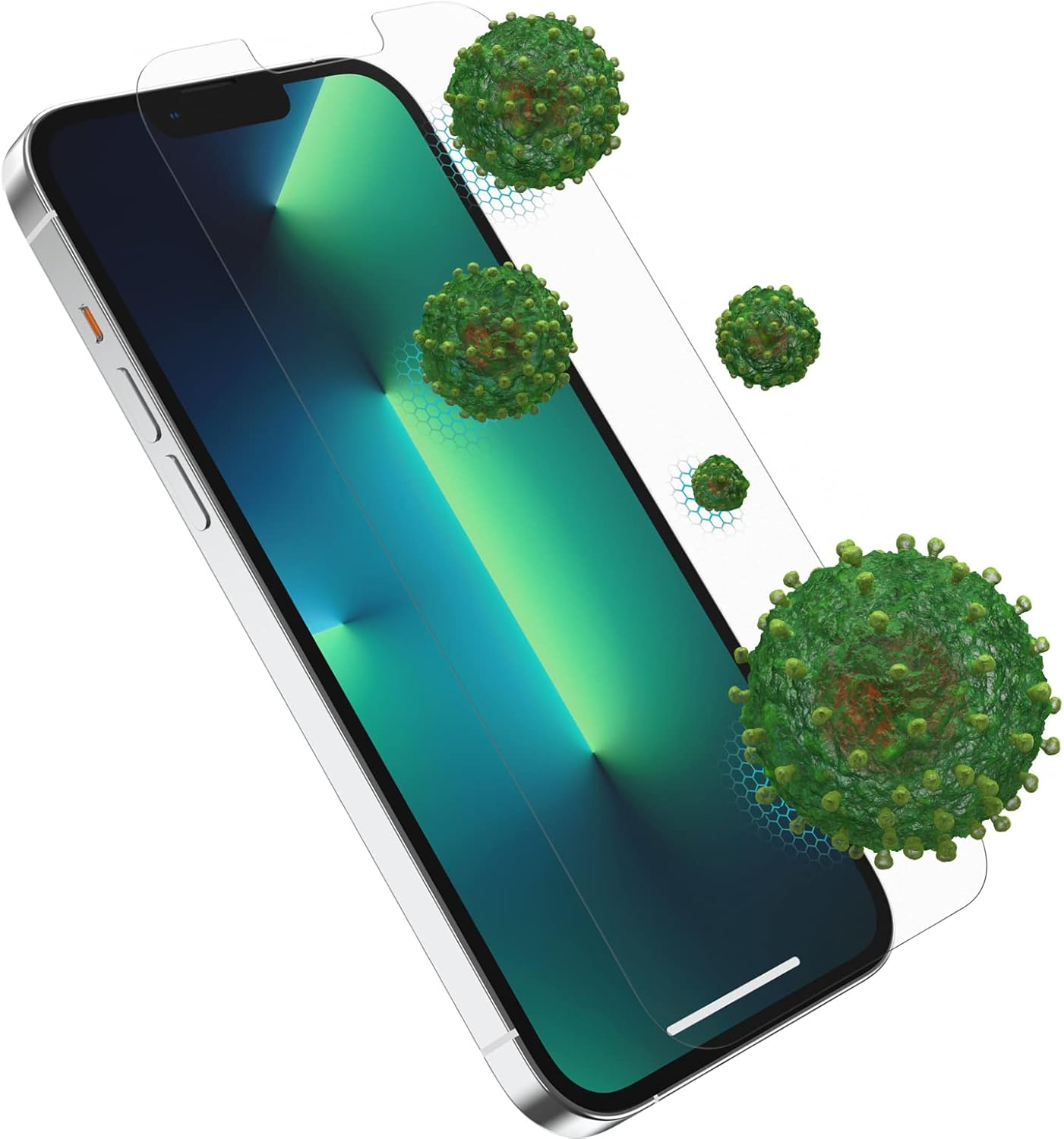 Otterbox Alpha Glass Screen Protector for Iphone 13 Pro Max, Tempered Glass, X2 Scratch Protection, Antimicrobial Protection, Non-Retail Packaging image number 3