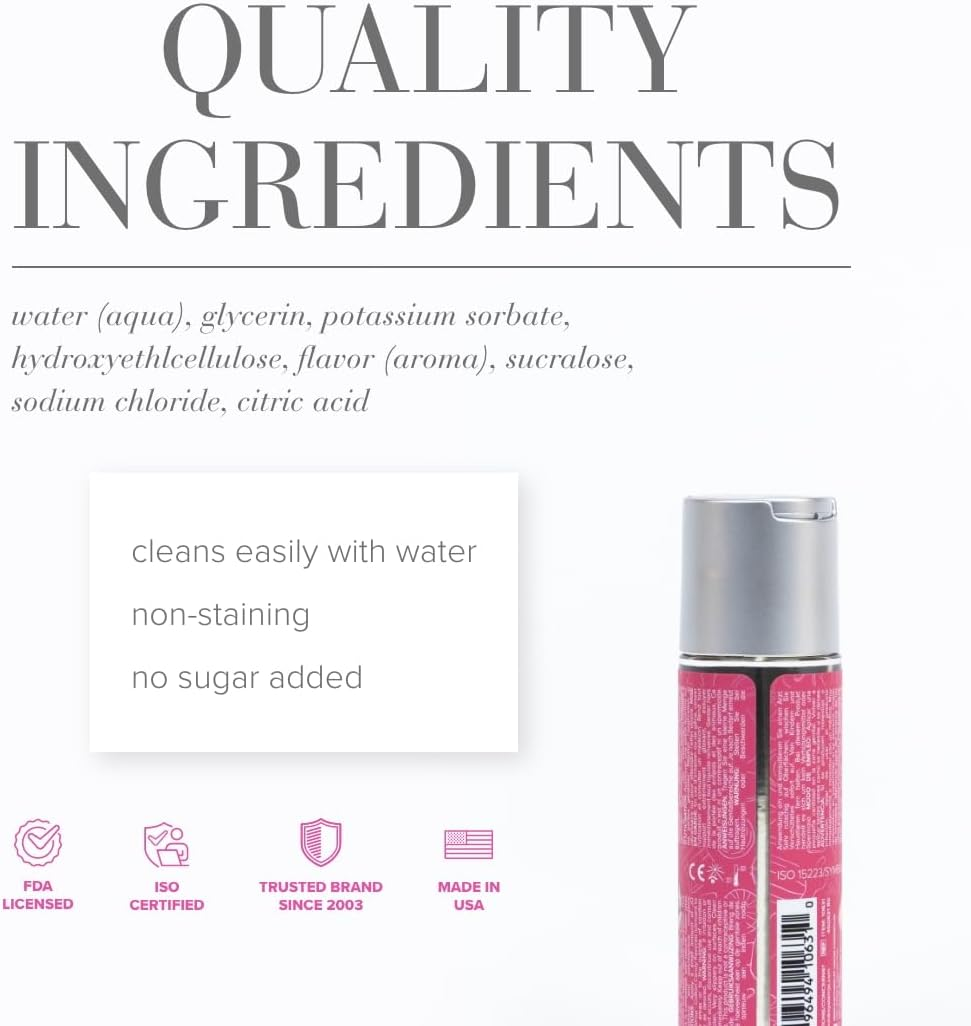 System Jo H2O Flavoured Candy Shop Cotton Candy Personal Lubricant, Cotton Candy 60 Milliliters image number 5