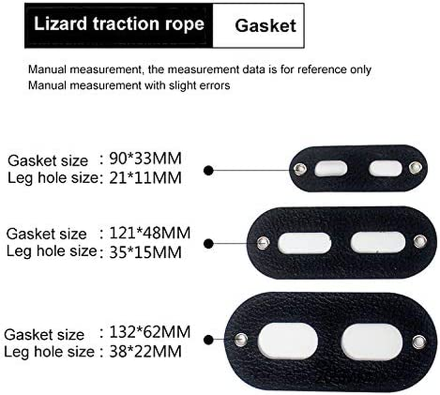 Outdoor Adjustable Black Soft Leather Lizard Leash Harness Set for Amphibians and Small Pet Animal image number 5