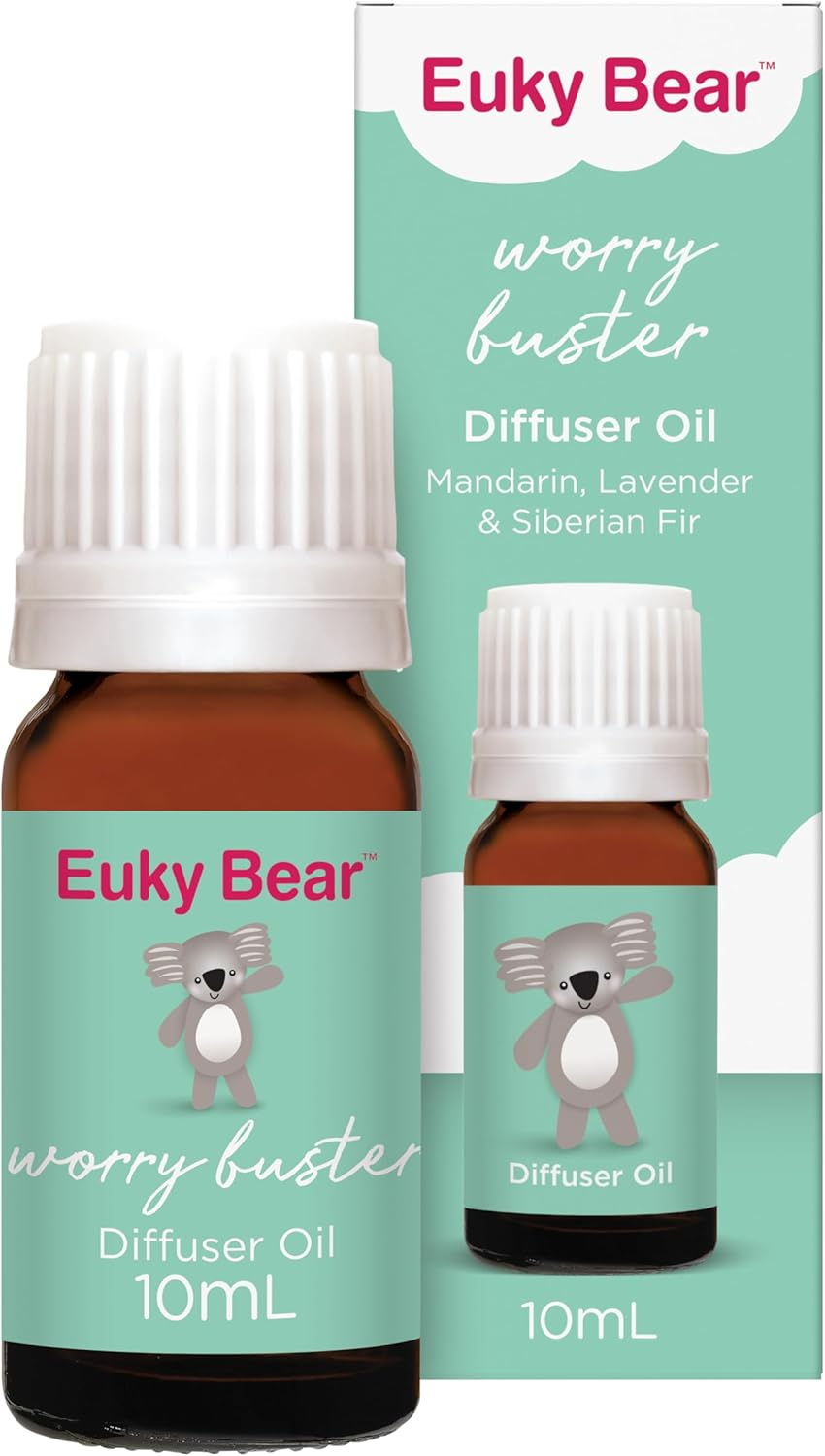 Euky Bear Worry Buster 10Ml, Relax, Soothing, Mandarin, Lavender & Siberian Fir Diffuser Oil image number 3