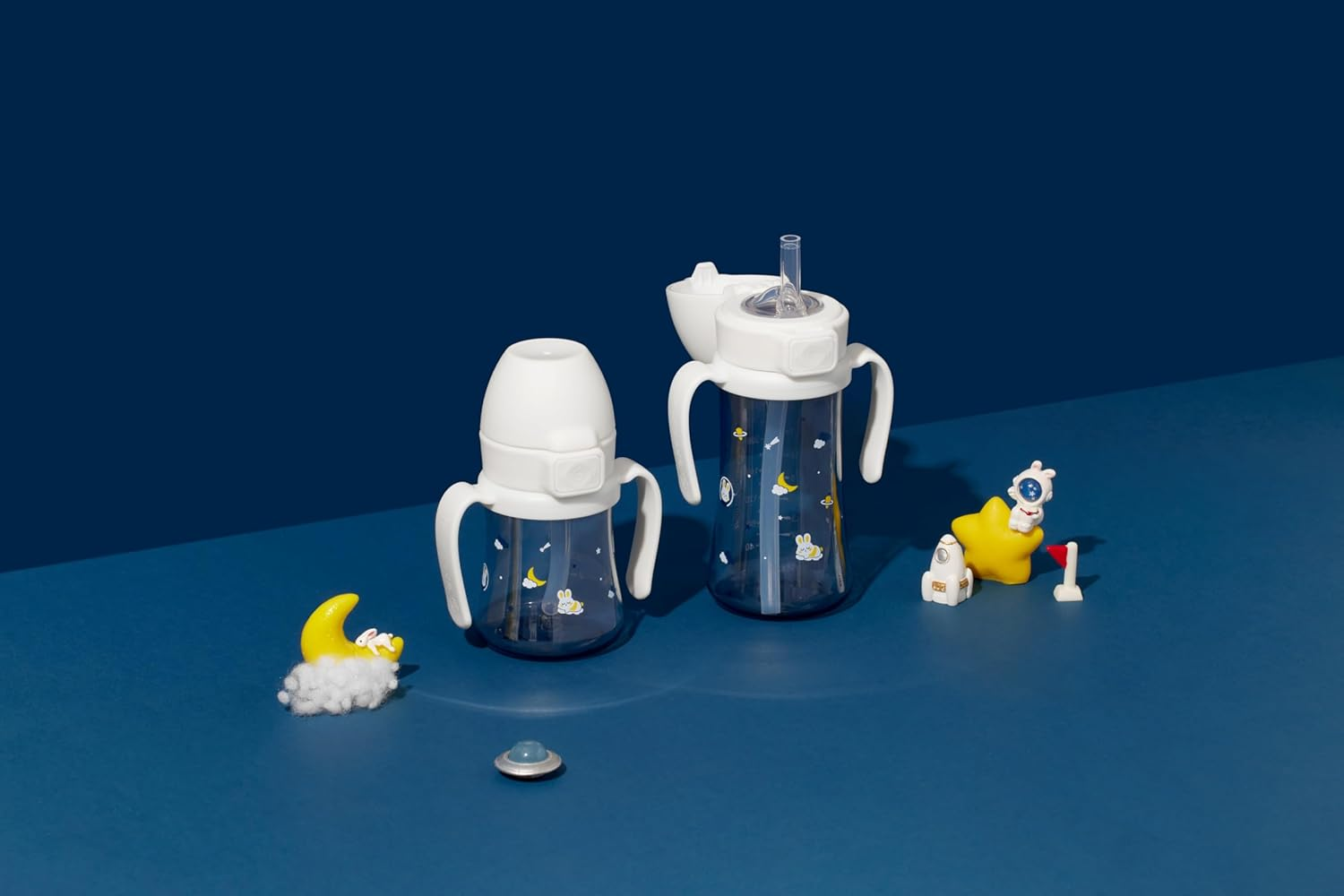 Grosmimi BUNNYVERSE Dark PPSU Straw Cup 200Ml(White)